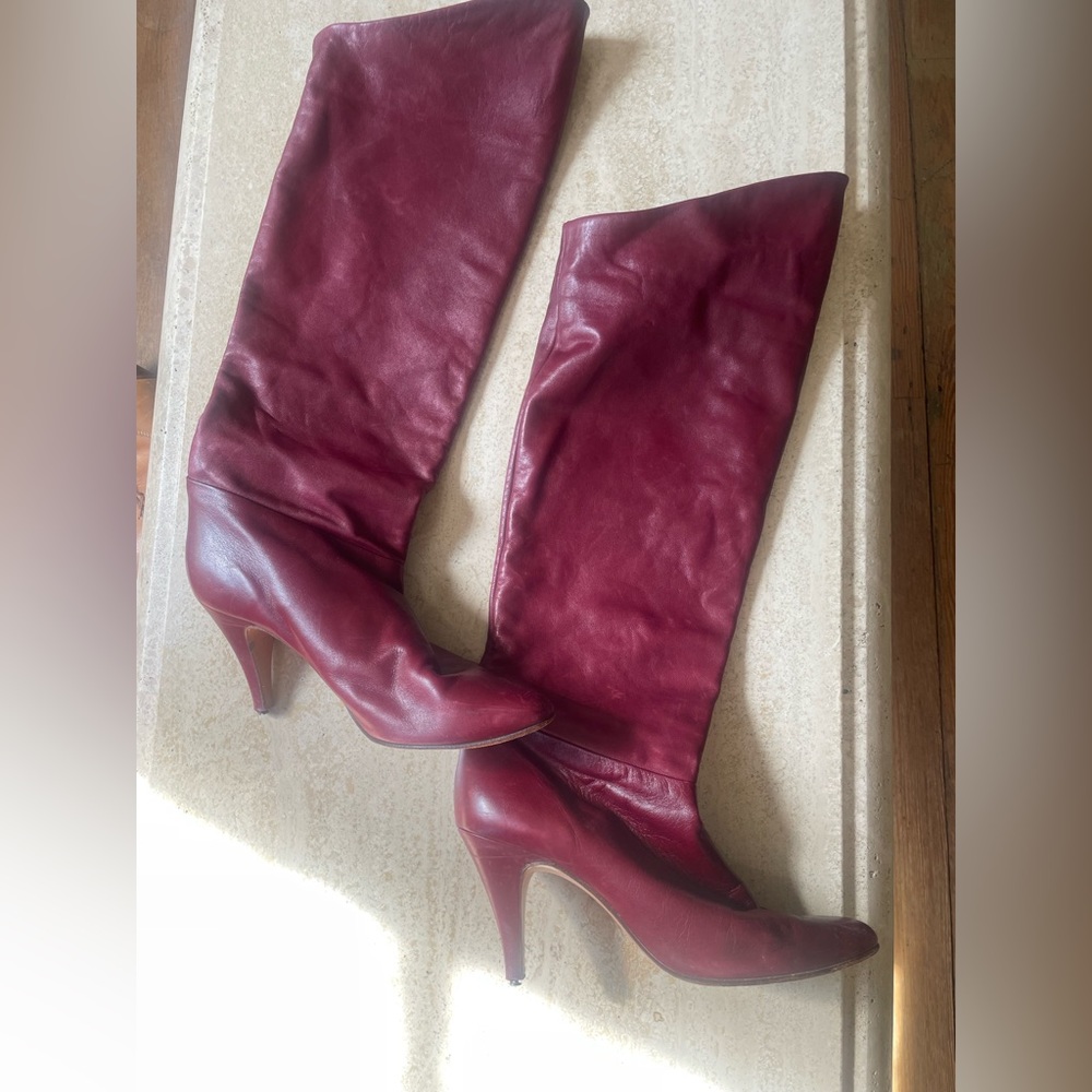 Vintage 1980s Nina Leather Boots made in Spain